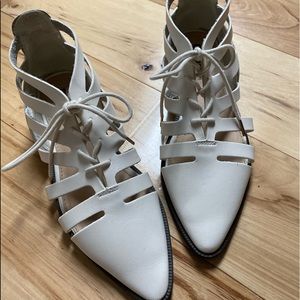 Forever 21 white cutout shoes